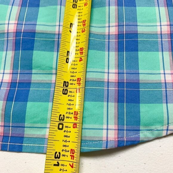 Crown & Ivy Performance Shirt Mens Large Blue Plaid Outdoor Hiking Camping - Picture 11 of 12